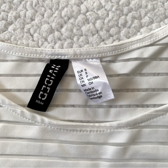 H&M Cropped Transparent Long Sleeve Top - Picture 4 of 8